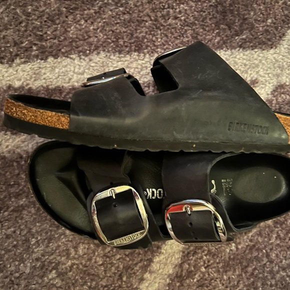 Birkenstock Black Oiled Leather Arizona size 10 (41) - Picture 4 of 5